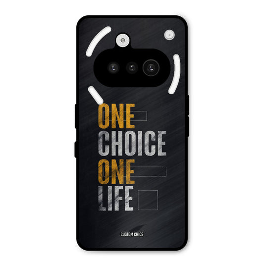 One Life Nothing Phone 3A Mobile Back Cover - Typography PrintShield Case