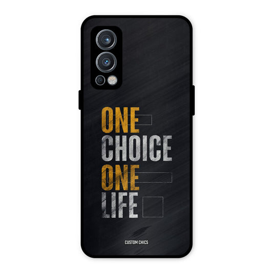 One Life OnePlus Nord 2 5G Mobile Back Cover - Typography PrintShield Case