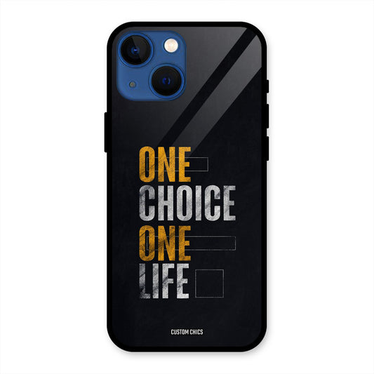 One Life iPhone 13 Mini Mobile Back Cover - Typography PrintShield Case