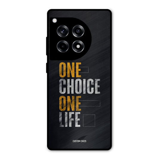 One Life OnePlus 12R Mobile Back Cover - Typography PrintShield Case