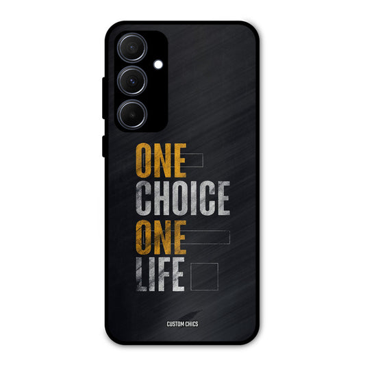 One Life Samsung Galaxy A35 5G Mobile Back Cover - Typography PrintShield Case