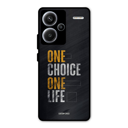 One Life Redmi Note 13 Pro Plus Mobile Back Cover - Typography PrintShield Case