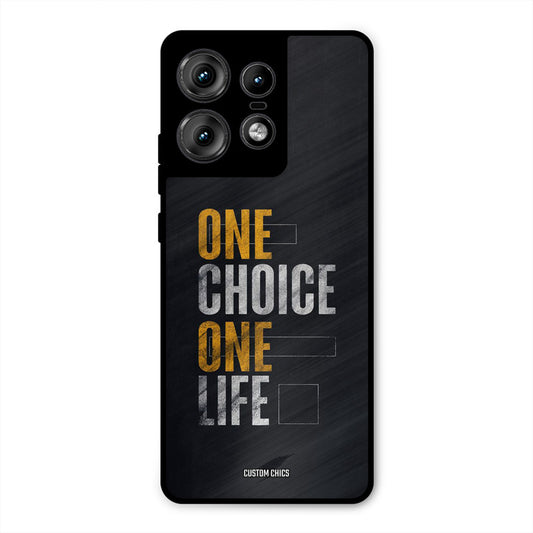 One Life Motorola Edge 50 Pro Mobile Back Cover - Typography PrintShield Case