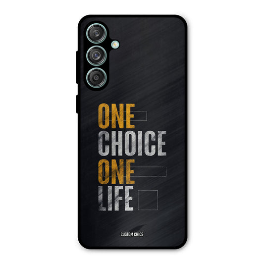 One Life Samsung Galaxy M55 5G Mobile Back Cover - Typography PrintShield Case