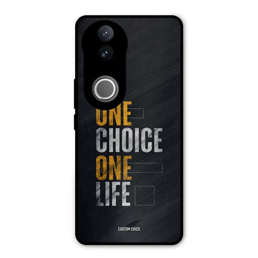 One Life Vivo V50 Mobile Back Cover - Typography PrintShield Case