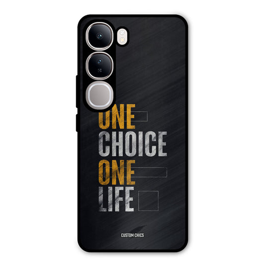 One Life Vivo Y300 Mobile Back Cover - Typography PrintShield Case