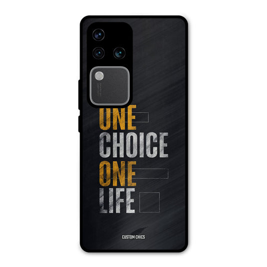 One Life Vivo V30 Pro Mobile Back Cover - Typography PrintShield Case
