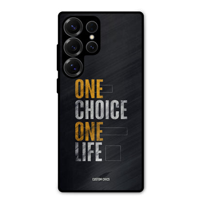 One Life Samsung Galaxy S25 Ultra Mobile Back Cover - Typography PrintShield Case