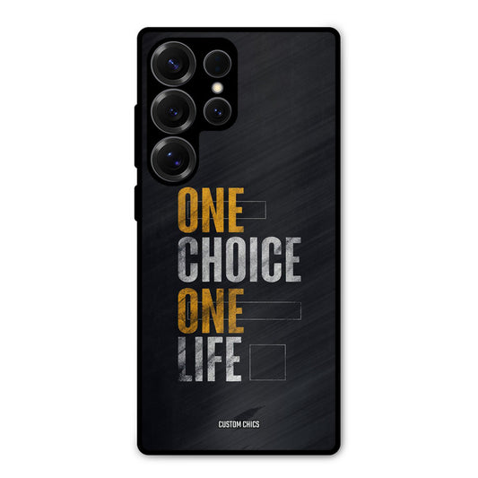 One Life Samsung Galaxy S25 Ultra Mobile Back Cover - Typography PrintShield Case