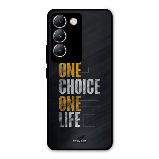 One Life Vivo Y200e Mobile Back Cover - Typography PrintShield Case