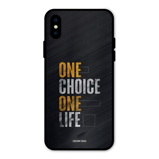 One Life iPhone X Mobile Back Cover - Typography PrintShield Case