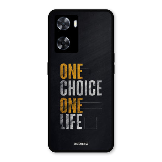 One Life Oppo A57 2022 Mobile Back Cover - Typography PrintShield Case