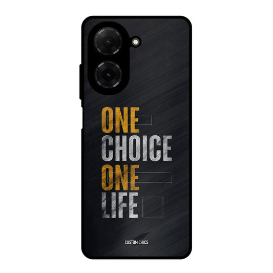 One Life Poco C71 Mobile Back Cover - Typography PrintShield Case