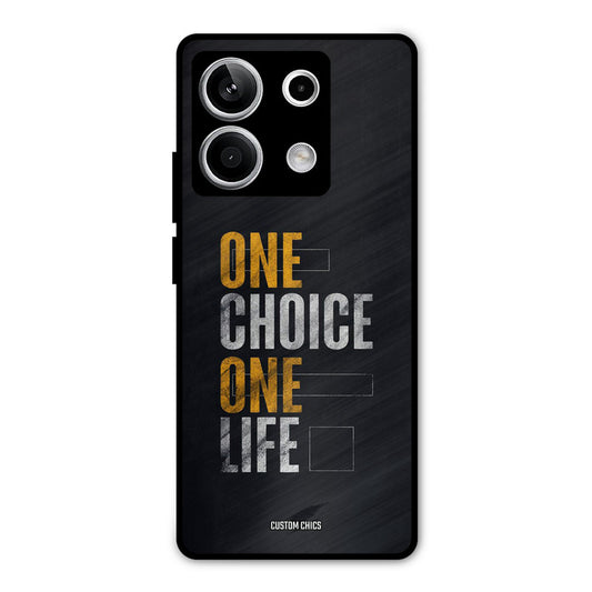 One Life Redmi Note 13 5G Mobile Back Cover - Typography PrintShield Case