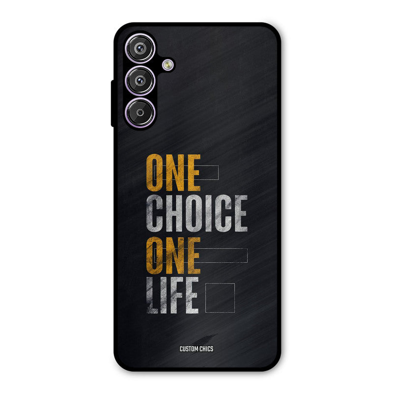 One Life Samsung Galaxy F15 Mobile Back Cover - Typography PrintShield Case