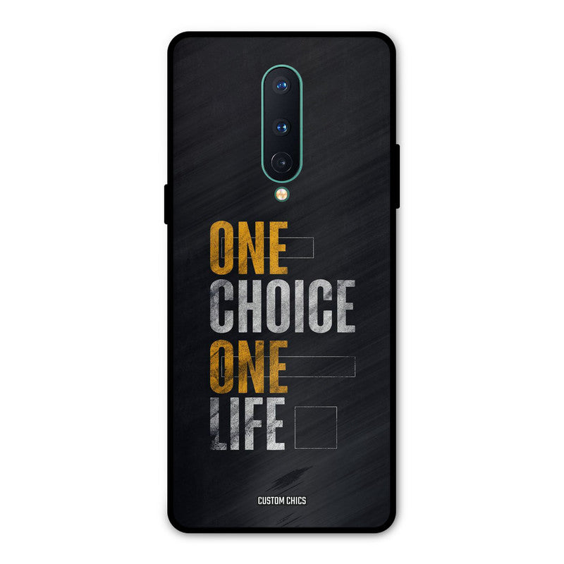 One Life Oneplus 8 Mobile Back Cover - Typography PrintShield Case