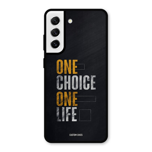 One Life Samsung Galaxy S21 FE 5G Mobile Back Cover - Typography PrintShield Case