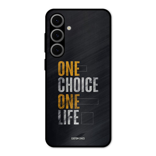 One Life Samsung Galaxy S24 Mobile Back Cover - Typography PrintShield Case