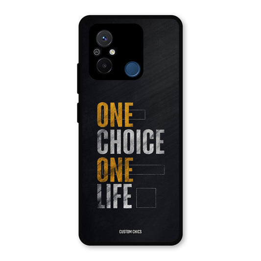 One Life Redmi 12c Mobile Back Cover - Typography PrintShield Case