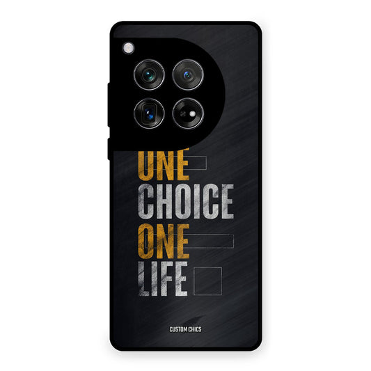 One Life OnePlus 12 Mobile Back Cover - Typography PrintShield Case