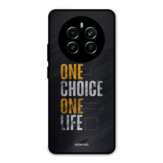 One Life Realme 12 Plus Mobile Back Cover - Typography PrintShield Case