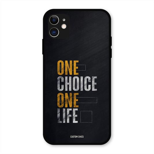 One Life iPhone 11 Mobile Back Cover - Typography PrintShield Case