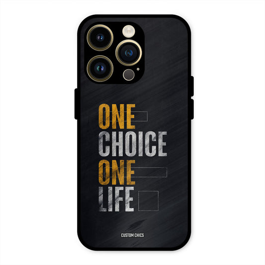 One Life iPhone 14 Pro Max Mobile Back Cover - Typography PrintShield Case