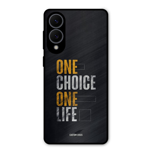 One Life Samsung Galaxy S25 Edge Mobile Back Cover - Typography PrintShield Case