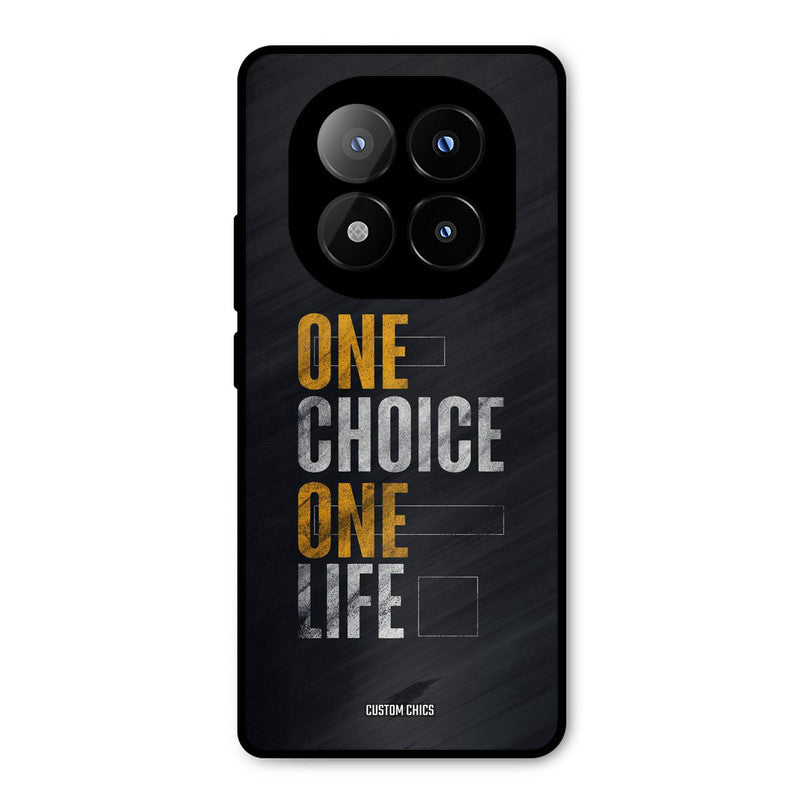 One Life Redmi Note 14 Pro Plus 5G Mobile Back Cover - Typography PrintShield Case