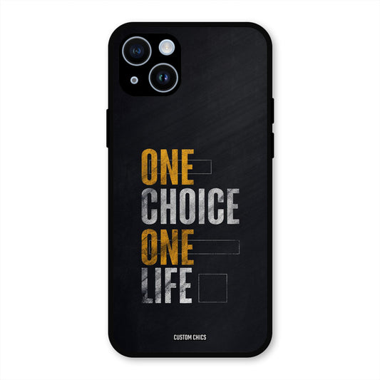 One Life iPhone 14 Mobile Back Cover - Typography PrintShield Case