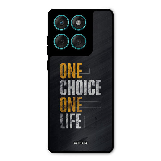 One Life Motorola Edge 60 Mobile Back Cover - Typography PrintShield Case