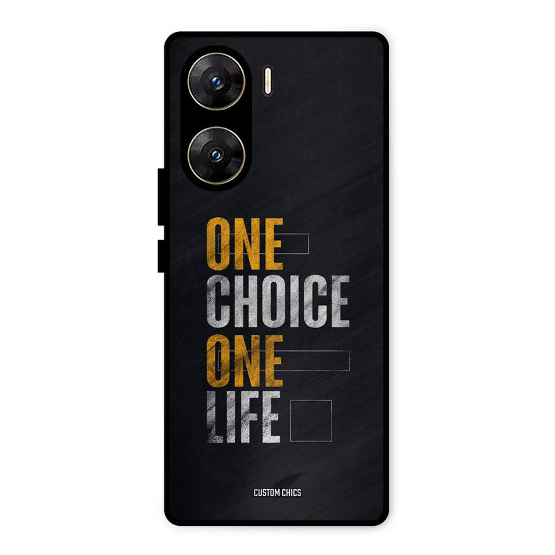 One Life Vivo V29e Mobile Back Cover - Typography PrintShield Case