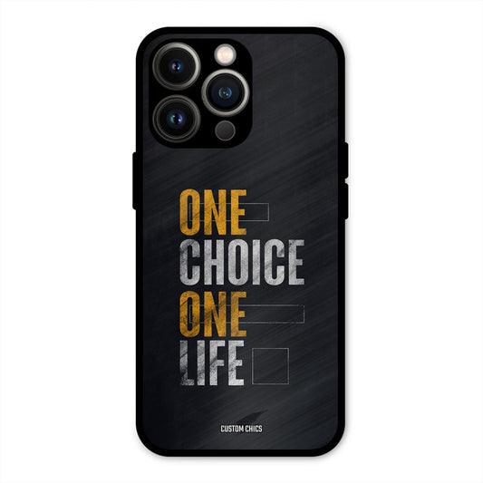 One Life iPhone 13 Pro Mobile Back Cover - Typography PrintShield Case