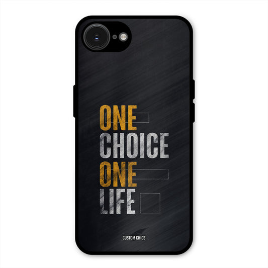 One Life iPhone 16e Mobile Back Cover - Typography PrintShield Case