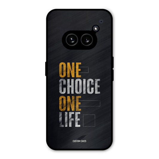 One Life Nothing Phone 2a Mobile Back Cover - Typography PrintShield Case