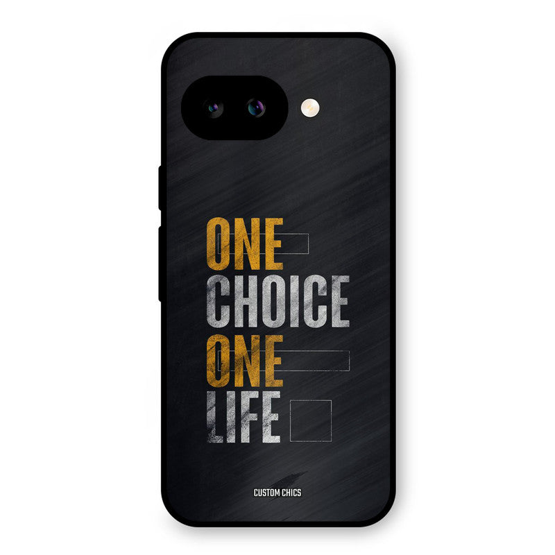 One Life Google Pixel 9A Mobile Back Cover - Typography PrintShield Case