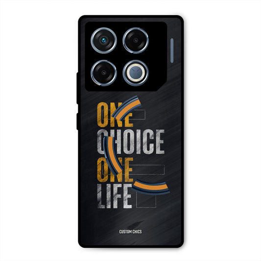 One Life Infinix GT 20 Pro Mobile Back Cover - Typography PrintShield Case