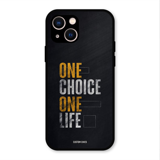 One Life iPhone 13 Mobile Back Cover - Typography PrintShield Case