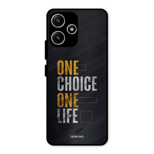 One Life Redmi 12 5G Mobile Back Cover - Typography PrintShield Case