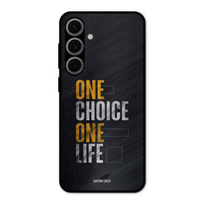 One Life Samsung Galaxy S24 FE Mobile Back Cover - Typography PrintShield Case