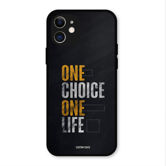 One Life iPhone 12 Mobile Back Cover - Typography PrintShield Case