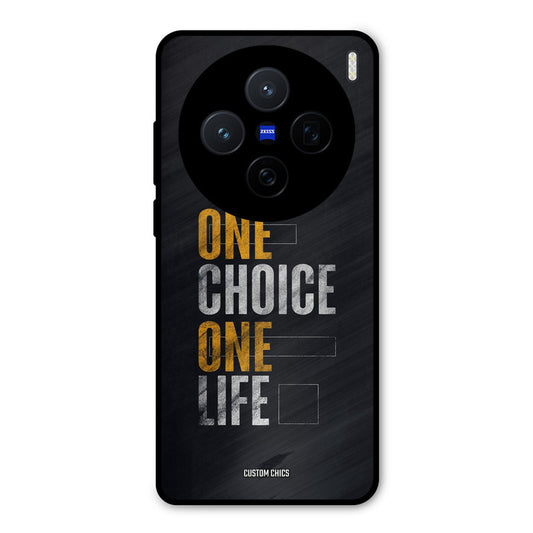 One Life Vivo X200 Mobile Back Cover - Typography PrintShield Case