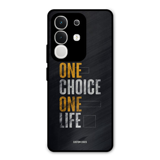 One Life Vivo T4x Mobile Back Cover - Typography PrintShield Case