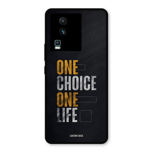 One Life IQOO Neo 7 Mobile Back Cover - Typography PrintShield Case