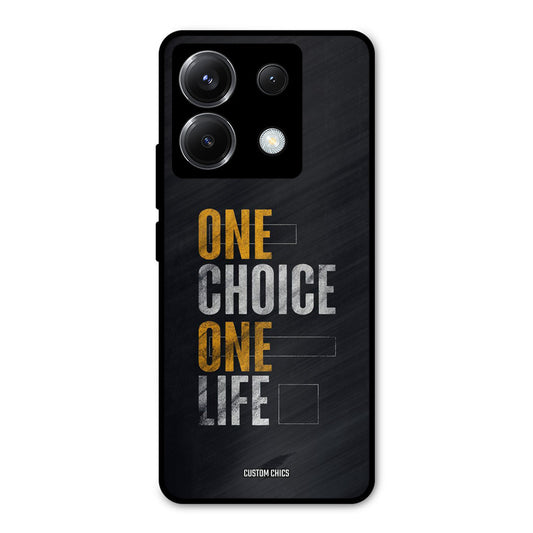 One Life Poco X6 Mobile Back Cover - Typography PrintShield Case
