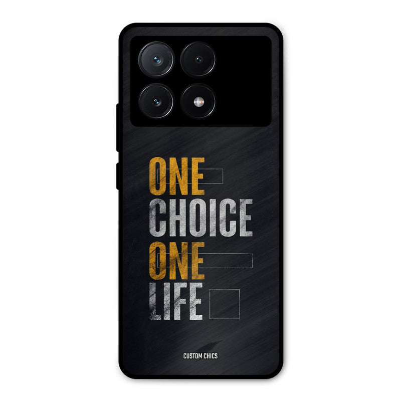 One Life Poco X6 Pro Mobile Back Cover - Typography PrintShield Case