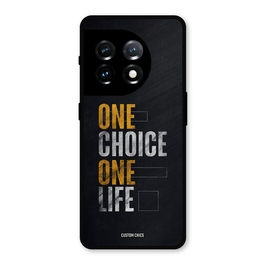 One Life OnePlus 11 Mobile Back Cover - Typography PrintShield Case