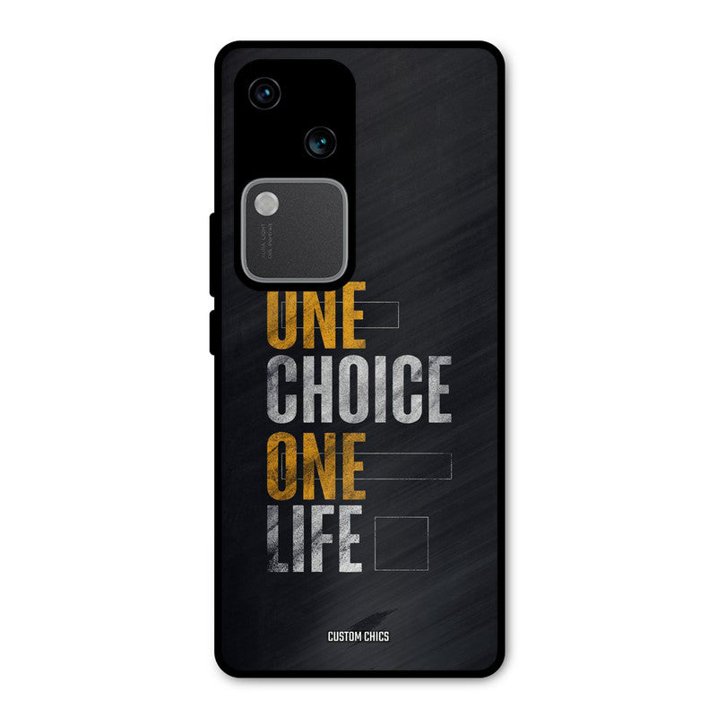 One Life Vivo V30 Mobile Back Cover - Typography PrintShield Case