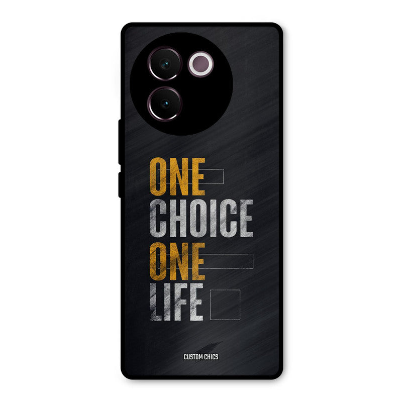 One Life Vivo V30e Mobile Back Cover - Typography PrintShield Case