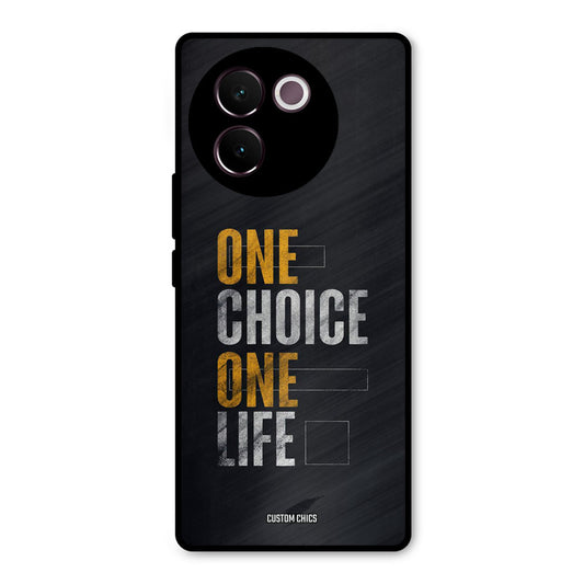 One Life Vivo V30e Mobile Back Cover - Typography PrintShield Case